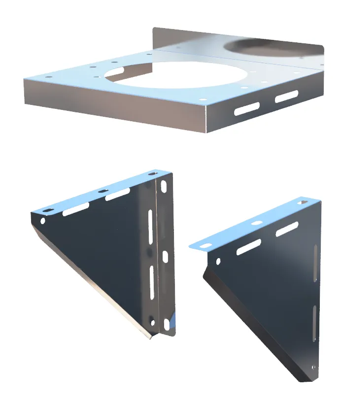 SFL 150mm WALL SUPPORT STAINLESS STEEL