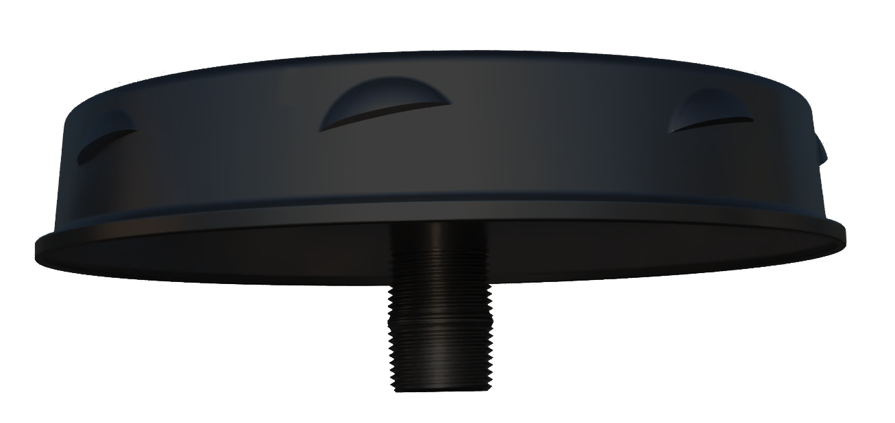 SFL 150mm TEE CAP DRAIN SATIN BLACK